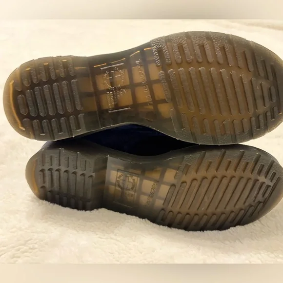 Dr. Martens 1460 Blue Brocade Velvet Emboss Lace Up Boot Size 6 - Picture 3 of 7